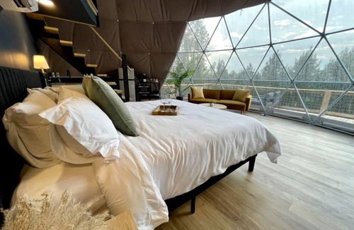 Cadiz Cabin | Spacious Dome with Lofted Interior and Furnished Deck in Kentucky