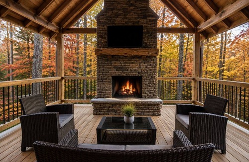 Cherry Log Cabin | Spacious mountain cabin w/mountain views, hot tub & game room!