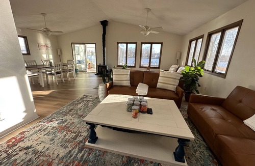 Moline House | Spacious River Ranch w/Dock!