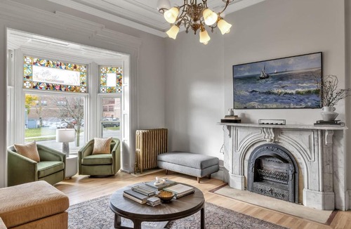 Front Park Apartment | Spacious Second Empire Suite at The Platt Mansion