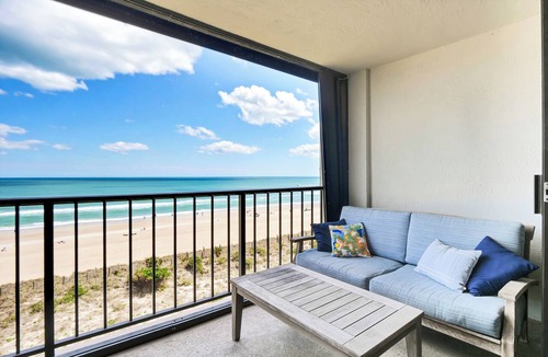 Wrightsville Beach Condo | Station One - 5C Stewart-Oceanfront condo with community pool, tennis, beach