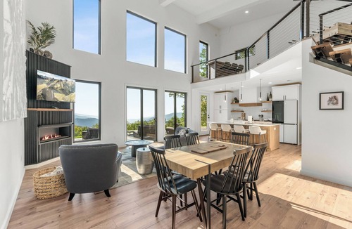 Cranberry Falls Villa | Stunning modern cabin with breathtaking views of Maggie valley