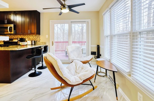 Colesville House | Sunlit Wooded 3BR Retreat: Free Parking. Pet/Infant/Kids-Friendly. Deck. Near DC