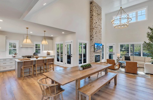 Moneta House | Sunset Point Estate. Luxury w/Covered Porches, Heated Salt Pool, Hot Tub, Dock!