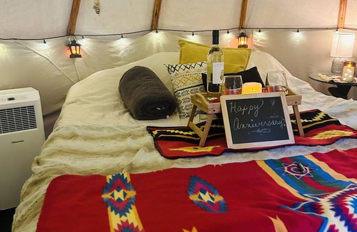 Trenton Resort | Tipi Among the Trees Couples Glamping Retreat with Jacuzzi