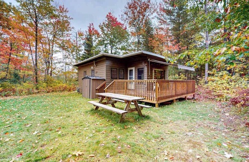 Rhinelander House | Tranquil & serene cabin getaway w/large patio, fire pit, & lovely nature views