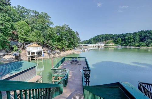 Sunset Cove House | Ultimate Lake Lure Vacation Home with Boat Dock