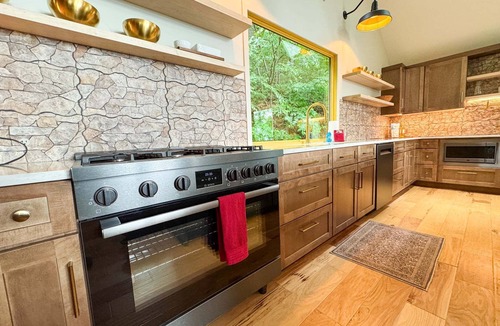Skyland House | Views & Brews | Mountain and Lake Views in Asheville with Hot Tub and Sauna