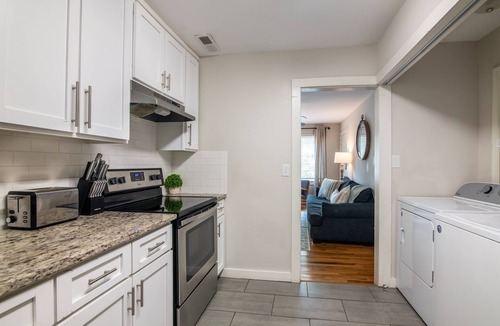 Five Points South Condo | Vulcan View A-King Bed/Private Parking/Patio