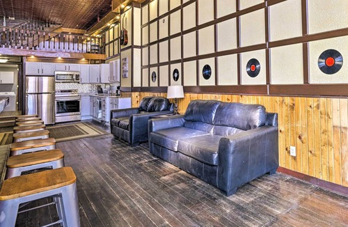 Lansing Apartment | Walk to River: Unique Studio in Renovated Bar!