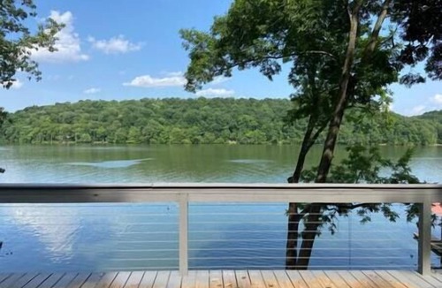 Athens House | Waterfront Cabin on Elk River Private Deck BBQ