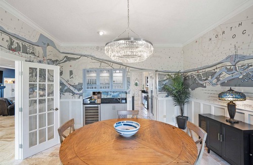 Crescent Beach House | Waterfront Home w Patio, Heated Pool, Dock, Beach