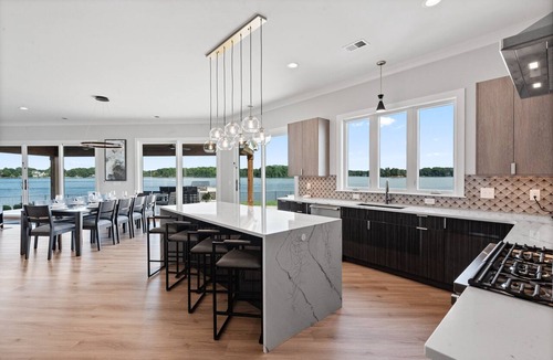 Terrell House | Waterview Oasis | Pool & hot tub| Game Room | Outdoor Kitchen