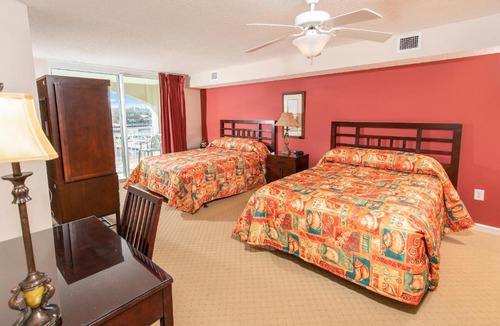 North Myrtle Beach Villa | Yacht Club 1 301 Balcony studio waterway view - Winter Rental Friendly