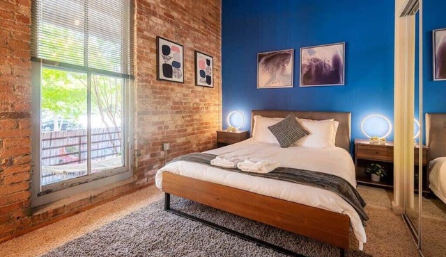100 Year-Old Historic Brick 2BR Loft -Large Patio1