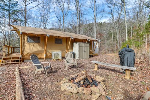 16 Mi to Lookout Mtn: Glamping Tent w/Hot Tub