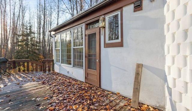 Anchorage Studio Bordering an Active Salmon Stream in Anchorage