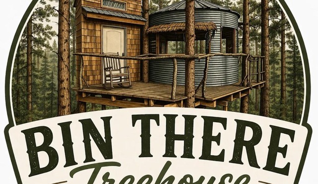 Bin There Treehouse, a grain bin treehouse!