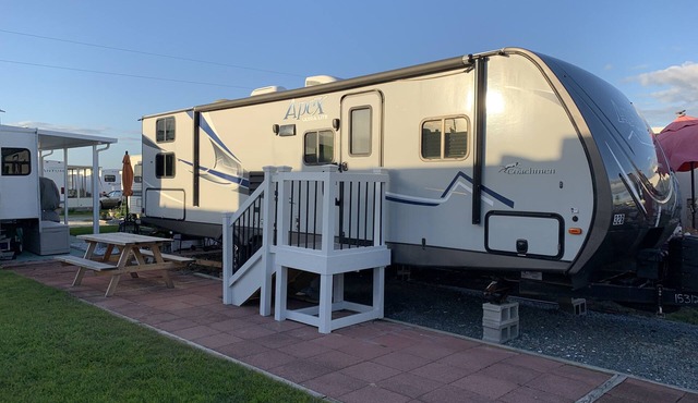 Camp at the Beach! Unique vacation experience at beautiful N Topsail Beach, NC.