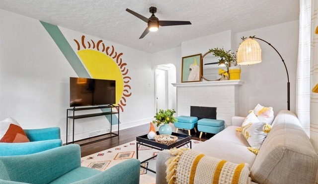 Charming 3-bedroom house with WiFi and AC in welcoming Richmond