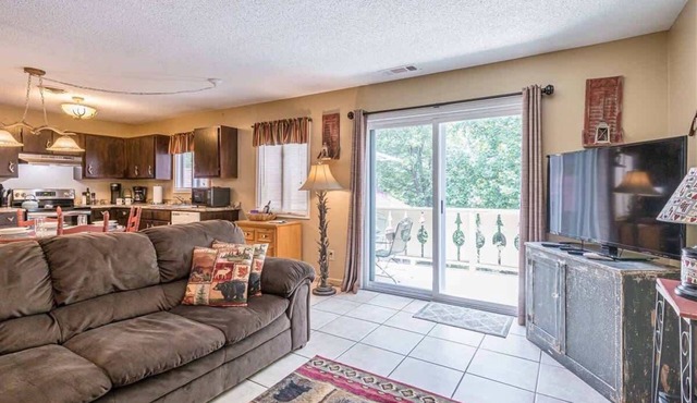 CONDO | BALCONY OVERLOOKING RIVER | DOWNTOWN HELEN