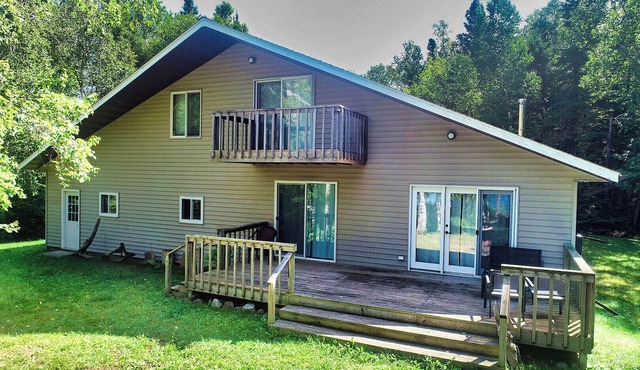 Fall Specials, Modern South Shore Cabin with Private Beach Access! in Herbster