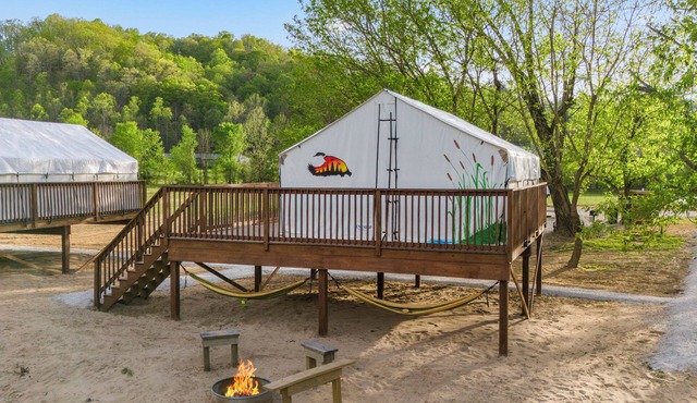 Furnished Glamping Tent/2 Queen Beds/Red River Access - Majestic Mallard - #3