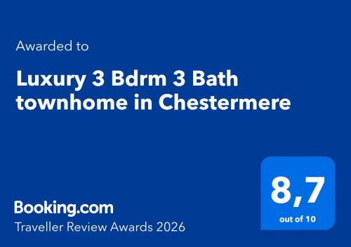 Luxury 3 Bdrm 3 Bath townhome in Chestermere in Chestermere