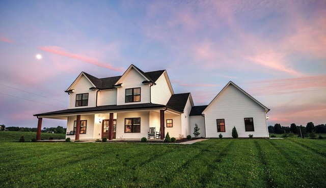 Panoramic horse country views, Kentucky Bourbon Trail, sauna, cold plunge, hot tub, gym, game room, theatre room