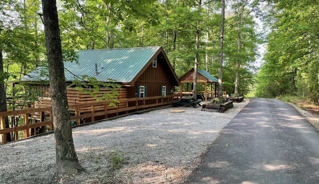 Pet friendly cabin in Red River Gorge/Cliffview Resort with hot tub and wi-fi