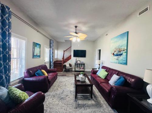 Pets welcome in a spacious 1 bedroom with a fenced in backyard and treadmill