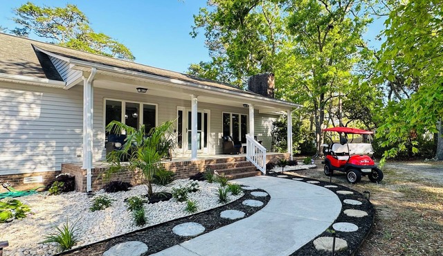 Private Home in heart of OKI with golf cart, Tiki, Above ground salt water pool