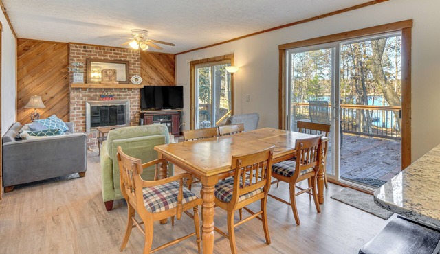Private Lakefront Home w/Views & Dock in Hartwell
