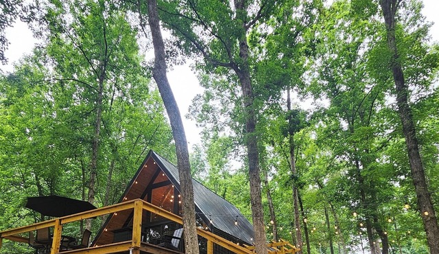Private River View, Scenic A-frame,Nigerian dwarf goats,Fishing