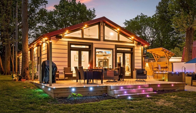 Riverfront Stay | Hot Tub, Secret Space, Pets OK!
