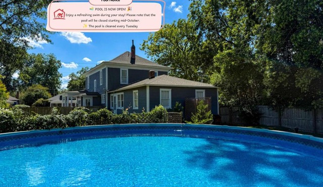 Roberson House Private Pool Walk to DT Sleeps 12