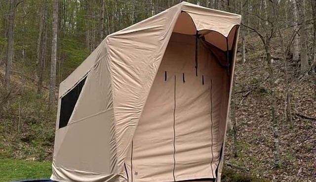 Safari Tent Glamping in Grayson Kentucky with Biking Trails Access