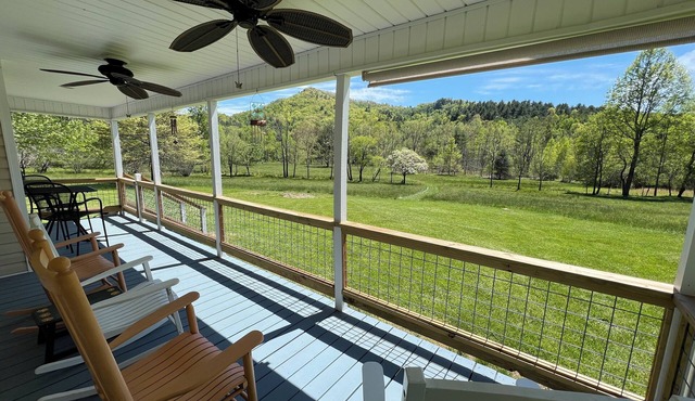 Secluded Acreage Surrounded by Mountain Views with Serene Creekside Sanctuary in Franklin