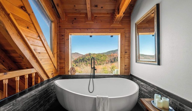 Secluded Wood Fireplace View Hot Tub Early CheckIn