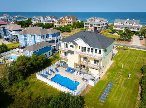Semi-Oceanfront Retreat with Pool Theater Elevator