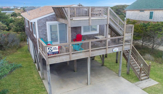 Soundside Rodanthe Home with Hot Tub, Outdoor Bar, Basketball, Smart TVs