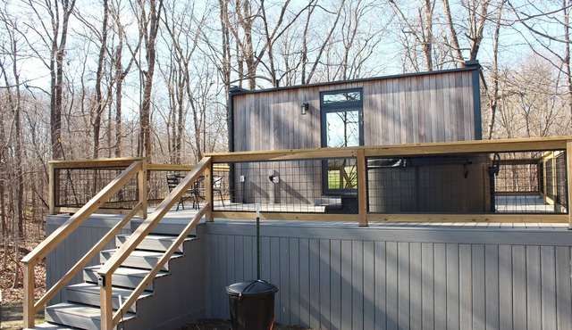 Tranquility Mirror House | Luxury Glass Cabin with Private Hot Tub