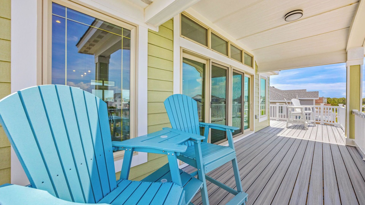Photo of Patio Balcony in Wind Over Waves