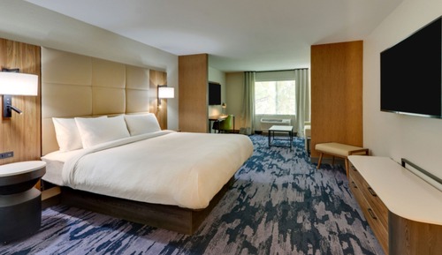 Suite, 1 King Bed with Sofa bed, Accessible Bathtub