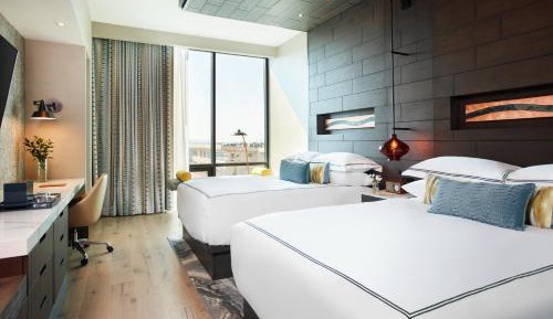 Essential Queen Room with Two Queen Beds and City View